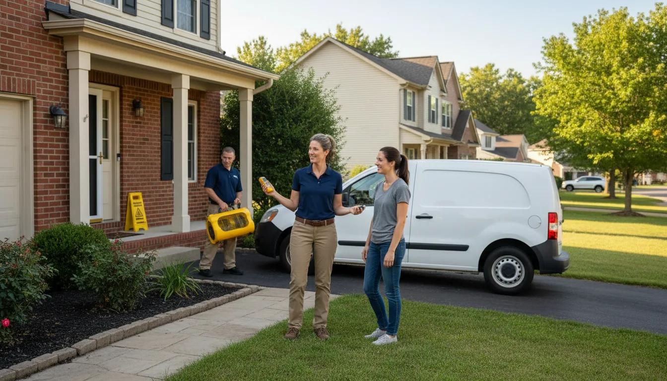 Residential water damage restoration in Tillson, NY
